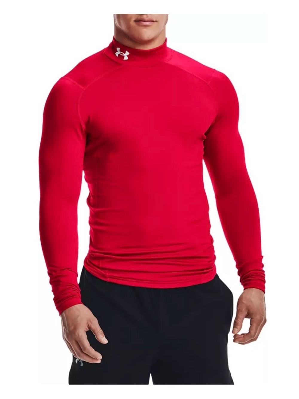 Under Armour Coldgear compression Men’s Red Long Sleeve Top M